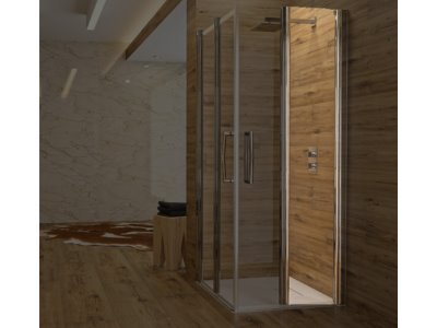 Paroi de douche Larenco Duo Care Segment fixe 400mm H1900mm