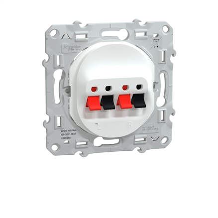 Prise haut parleur Schneider Ovalis