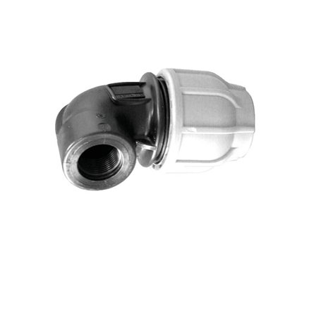 Coude taraudé polypropylène pour tube PE
