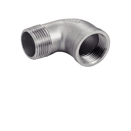 Coude 90° petit rayon mâle / femelle 316 L