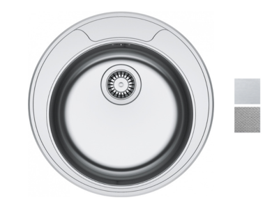 Evier Rotondo ROX 610-38 Inox, Ø 435 mm vidage manuel 393842