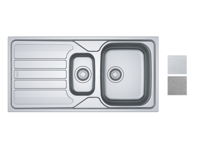 Evier Flash Manu FLN 651 Inox Lisse 392333