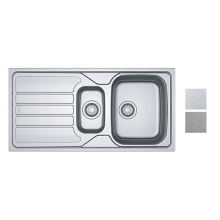 Flash Auto et Manu inox et inox-dekor FLN/FLL 651 - Evier Franke