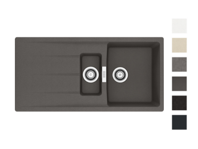 Evier Centro Fragranit CNG 651 Noir mat automatique 121711