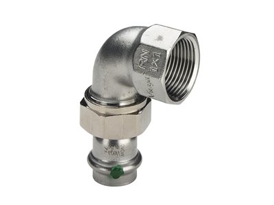 Sanpress Inox-Raccord fileté de transition 90° avec SC-Contur, 437367