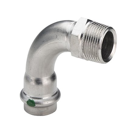 Coude de transition 90° Inox Sanpress avec SC-Contur