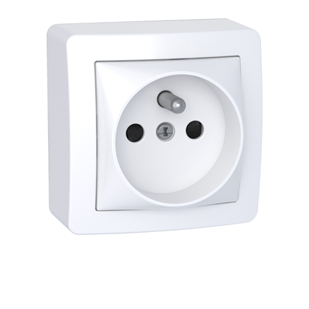 Prise de courant 2P+T Schneider Alréa