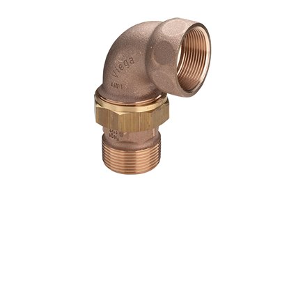 Raccords union coudés 3 pièces mâle / femelle bronze