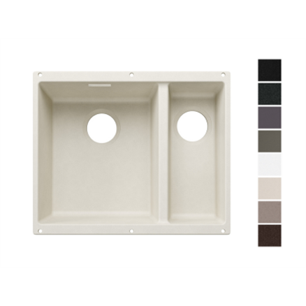 Subline 340/160-U grande cuve à gauche pour module couleur - Evier Blanco