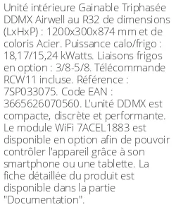 Gainable DDMX 18,17 kWatts - Airwell - Réf : 7SP033075