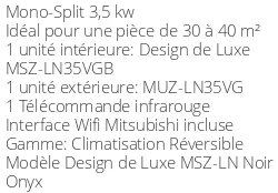 Climatiseur Mural Mitsubishi MSZ-LN35VGB