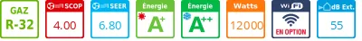 Mitsubishi Quintuple-split MXZ-6F120VF + 2 X MSZ-EF18VGKS + MFZ-KT25VG + MFZ-KT35VG + MSZ-EF35VGKS - Product features image