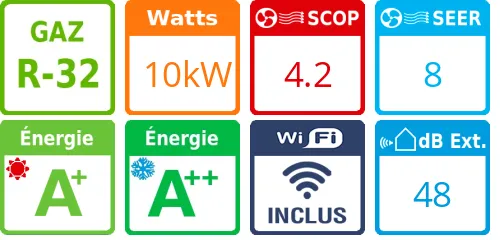 Climatiseur tri split Standard Plus MU4R27.U42, Tailles 5 + 18 + 18 Blanc - Product features image
