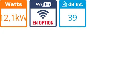 Cassette 4 voies Apparente - 12,1 kWatts - Daikin - Réf : FUA125A - Product features image