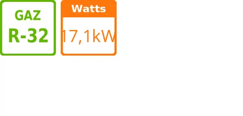 Gainable Primairy - R32 - 18 kWatts - R32 - Hitachi - Réf : RPIH-6.5UFE1NH - Product features image