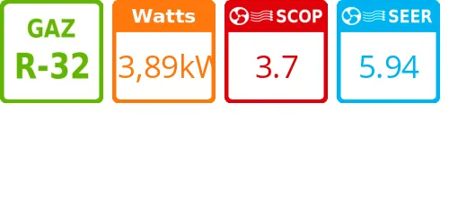 Climatiseur Cassette Primairy 13,89 kWatts - Product features image
