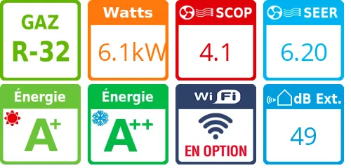 Climatiseur Console MFZ-KT-VG 6.1 kWatts - Product features image