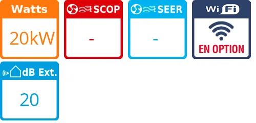 Climatisation gainable HSP Châssis séparable, 20 kWatts R410 - Product features image