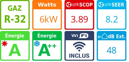 Climatiseur tri split Emura 3 4MXM80A9, Tailles 20 + 20 + 20 Noir - Product features image