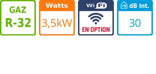 Cassette 1 voie WindFree - 3,5 kWatts - Samsung - Réf : AJ035TN1DKG/EU - Product features image