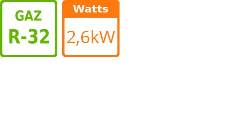 Gainable Basse Pression - 3.3 kWatts - R32 - Samsung - Réf : AC026RNLDKG/EU - Product features image