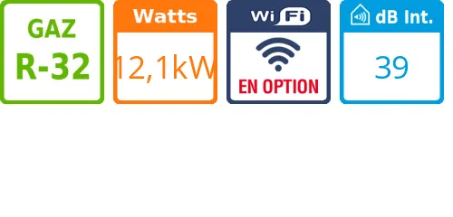 Plafonnier Standard - 12,1 kWatts - LG - Réf : UV42F.N20 - Product features image