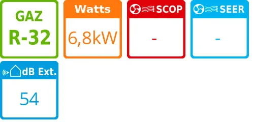 Unité extérieure Initiale 6,8 kWatts - Atlantic Fujitsu - Réf : AOYG 24 KATA.UE - Product features image