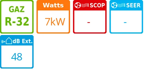 Unité extérieure New Comfort 7 kWatts - Hisense - Réf : DJ70BB0CW - Product features image