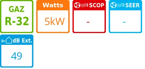Unité extérieure Multi-split 5 kWatts 2 sorties - Hisense - Réf : 2AMW52U4RXC - Product features image