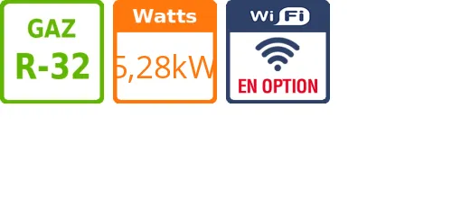 Plafonnier Convertible - 5,28 kWatts - Hisense - Réf : AVT52UR4RA4 - Product features image