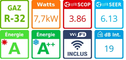 Climatiseur tri split New Comfort 4AMW105U4RAA, Tailles 20 + 20 + 35 - Product features image