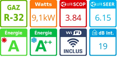 Climatiseur tri split New Comfort 4AMW105U4RAA, Tailles 20 + 35 + 35 - Product features image