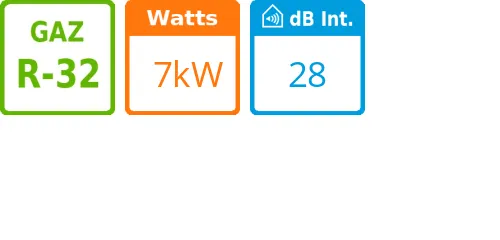 Split mural Shorai Edge - 7 kWatts Noir - Toshiba - Réf : RAS-B24G3KVSGB-E - Product features image