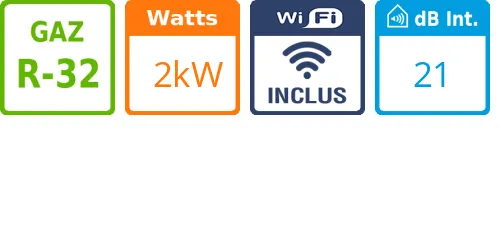 Split mural Comfora - 2 kWatts - Daikin - Réf : FTXP20N - Product features image