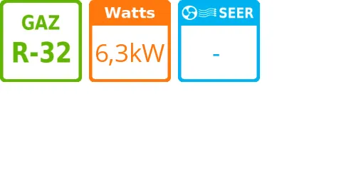 Unité extérieure Eco Inverter 7.5/6.3 kWatts Monophasé R32 - Product features image