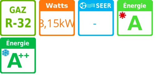 Unité extérieure Versati III Split 4 kWatts Monophasé R32 - Product features image