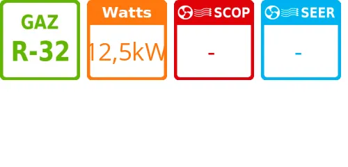 Unité extérieure Tertiaire Power Inverter PUZ-ZM 12,5 kWatts Monophasé - LG - Réf : PUZ-ZM125VDA - Product features image
