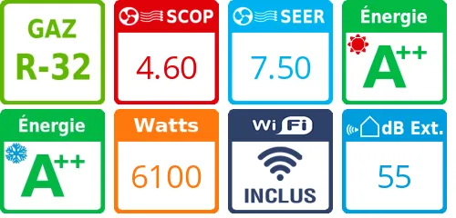 Climatiseur Réversible Mitsubishi MSZ-LN60VGR - Product features image
