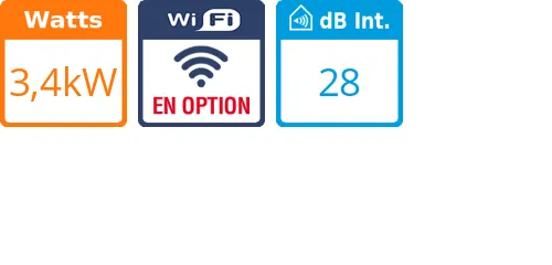 Console Non Carrossée - 3,4 kWatts - Daikin - Réf : FNA35A9 - Product features image