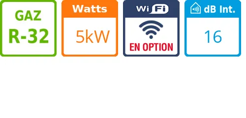 Console - 5 kWatts - Panasonic - Réf : CS-Z50UFEAW - Product features image